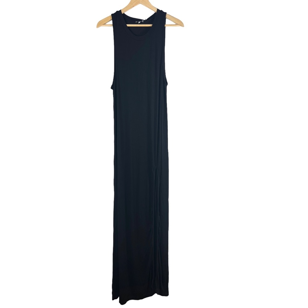 Tobi Black Maxi Front Slit Sleeveless Stretchy Dress Size M